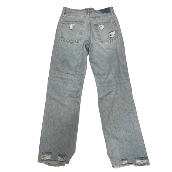 NWOT Free People High-Rise Distressed Tapered Baggy Boyfriend Jeans 25 - Picture 11 of 15